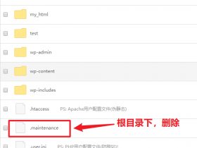 WordPress出现“Briefly unavailable for scheduled maintenance. Check back in a minute.”解决办法